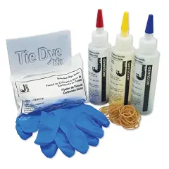 Funky Groovy Tie Dye Kit - Includes Pre-Measured Procion MX Dye in Magenta Turquoise and Yellow - with Soda Ash Dye Fixer