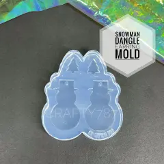 Snowman Dangle Earring Mold + Mini Christmas Tree(C3)