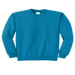 Port & Company&reg; Core Fleece Crewneck Long Sleeve Sweatshirt Neon Blue&nbsp;
