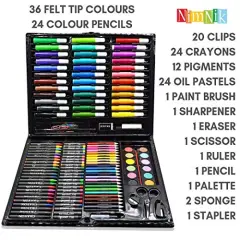 Art Supplies Girls Art Set Case - 150 pcs Art Supplies Coloring Set for Ages 3-6 Artist Drawing Kits for&nbsp;Girls Boys School Projects | Art Kits Sets