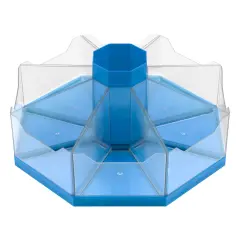 Junior Learning: Classroom Caddie - Blue - 360 Spinning Class & Desk Organizer, Holds 8 Removable Compartment Trays, Store Art & Writing Supplies