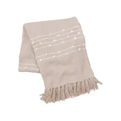 Tabb Dune White Throw Blanket