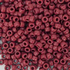 MIIIM 1200PCS 6x9mm Pony Beads Bulk, Brick Red Pony Beads for Bracelets Making Kit, Kandi Beads, Hair Beads for Braids, Craft Beads for Jewelry Making (Brick Red)