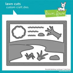 Lawn Cuts Custom Craft Die-Riverside Backdrop: Landscape