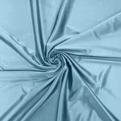 1 Yard Stretch Satin Spandex Casino Fabric Glossy Heavyweight For Elegant Designs Light Blue