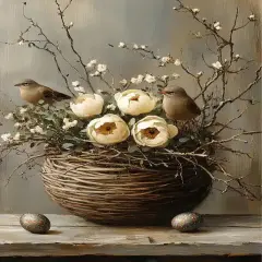 Bird Paint by Numbers Kit for Adults