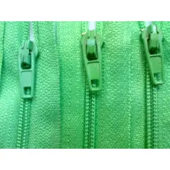 Lime Green Generic Nylon Zippers #3 Coil Closed Bottom