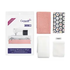 Crosscut Sewing Co.&reg; Sewing Machine Mat Sewing Project Kit for Beginners with Fabric, Instructions and Video Hoops