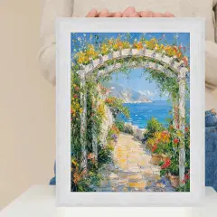 Brushed Silver Metal Pewter Picture Frame 20x40 frame