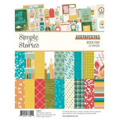 Simple Stories Double-Sided Paper Pad 6"X8" 24/Pkg-Book Fair