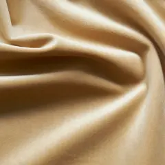 Giselle Plush Velvet Fabric Luxuriously Soft & Richly Textured 100% Polyester, 55" Wide Biscuit