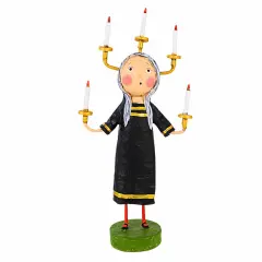 Lori Mitchell 8.0 Inch Candle Maker Halloween Figurine , Lightweight Halloween Decor Halloween Candle Maker Black