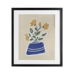 Stupell Industries April Spring Daisy Vase Framed Print Under Glass, design by Beki Marquardt