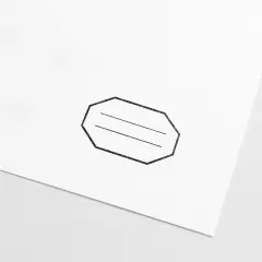Polygon Badge Stamp, Blank Stamp,