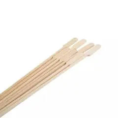 100 pcs 10-Inch long Light Brown Natural Bamboo Paddle Skewers Picks