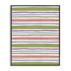 Stupell Industries Fun Stripes Pattern Framed Giclee Wall Art Design by Nina Muis Surface Design