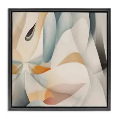 Stupell Industries Flowing Curved Shapes Framed Floater Canvas Wall Art Design by Noah Bay