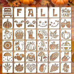 36 PCS Fall Stencils