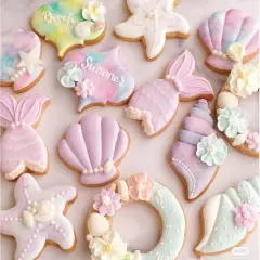 Thanksgiving Cookie Cutter Set &ndash; 6 Fall Shapes Cookie Cutters with Decorating Instructions mermaid