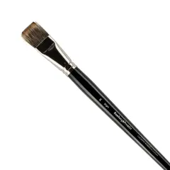 Creative Mark Hamburg Premiere Professional Oil Painting Brushes - Bright #24 Oil Paint Brush - Handmade in Germany, Natural & Synthetic Hair Blend, Long Triple-Lacquered Birch Handle