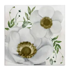 Stupell Industries Gold Centered Magnolia Canvas Wall Art Design by Kim Allen