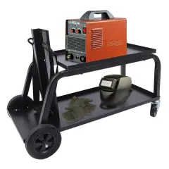 Universal Welding Cart Trolley w/2 Shelve Storage Tray for MIG TIG Plasma Welder