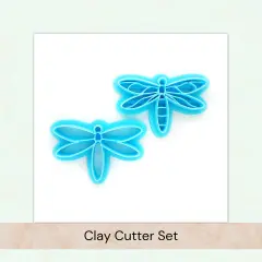2 Dragonfly Clay Cutters, Animal Shapes for Polymer Clay, Adorabilities