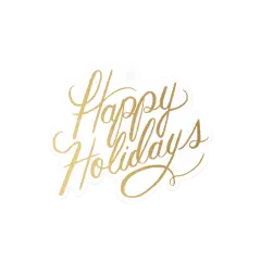 HAPPY HOLIDAYS DYE CUT GIFT TAGS BY RIFLE PAPER CO.