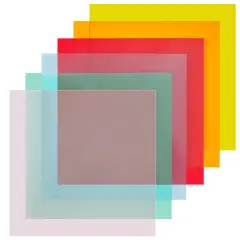 6 Pack Colored Acrylic Sheets 1/8 Thick, Translucent Plastic Plexiglass for Laser Cutting (11.7 x 11.8 x 0.1 In, 6 Colors) Multicolor