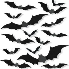 120 Pcs Halloween Decorations 3D Bats