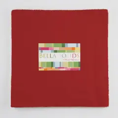 Bella Solids 10" Square Junior Pack (Junior Layer Cake) in Red by Moda for Moda (9900JLC 16)