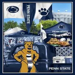 Licensed NCAA Penn State University Tailgate Panel Cotton PS-1157 Cotton Fabric by the Panel