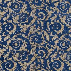 Saxon Luxury High-End Fabric for Fashion & Decor Width 54" Navy