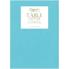 ROBIN'S EGG LINEN LIKE TABLE COVER