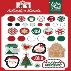 Echo Park Decorative Brads-Baking Spirits Bright