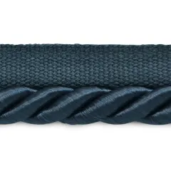 5 yards of Hilda 3/8" TwistedLip Cord Trim | 5 yard cut Denim