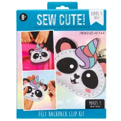 Colorbok Sew Cute! Felt Backpack Clip Kit-Pandicorn