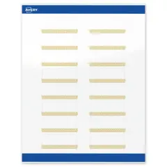 Avery Printable Rectangle Address Labels with Sure Feed Technology, Pre-Printed Gold Lace Trim Pattern, Glossy White, 1" x 2-5/8", Laser & Inkjet Compatible, 160 Total