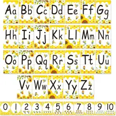 Bee Themed ABC Poster Classroom Wall Alphabet