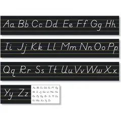 North Star Teacher Resources Black Modern Manuscript Alphabet Line