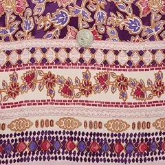 1 Yard Rayon Messy Crepe Purple 55/56" Width Soft & Breathable Apparel Fabric with Elegant Drape