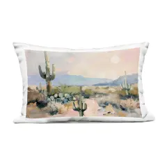 Stupell Industries Prairie Desert with Cacti Outdoor Pillow, 14 x 7 x 20