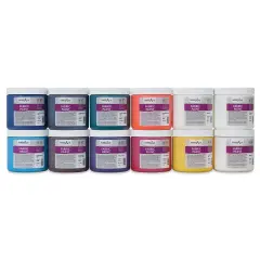 Handy Art Fabric Paint - Primary Set of 12, 16 oz