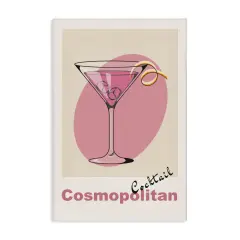 Stupell Industries Vintage Cosmo Cocktail Canvas Design by LSR Design Studio