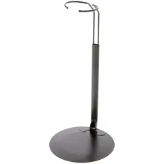 Plymor DSP-10B Black Adjustable Doll Stand, fits 16, 17, 18, 19, 20, 21, 22, 23, and 24 inch Dolls or Action Figures, Waist is 2.5" - 3.5" wide, 7" -9" around