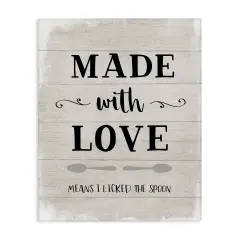 Stupell Industries Funny Licked The Spoon Canvas By Natalie Carpentieri