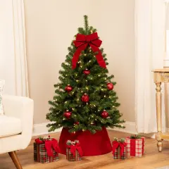 Northlight Pre-Lit Pendleton Spruce Full Artificial Christmas Tree - 4.5' - Clear Lights Green