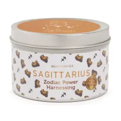 Magnificent 101 Sagittarius Zodiac Sign Candle &ndash; Scented Soy Wax Candle &ndash; Choose Your Birthdate &ndash; Make Great Holiday Gifts for Astrology Fans &ndash; 6oz Tin for Menand Women (&lrm;Coffee Honeysuckle) Multicolor