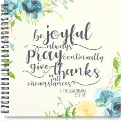 Faithful Finds Spiral Bound Prayer Notebook, Christian Devotional Bible Journal for Women, 60 Sheets/120 Pages (8.8 x 8.5 In) - Daily Prayer Journal for Woman - Spiral Prayers Journals White