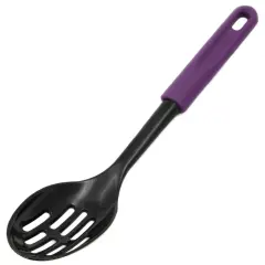 Chef Craft 11.5" Basic Heat Resistant Nylon Slotted Serving Spoon Purple